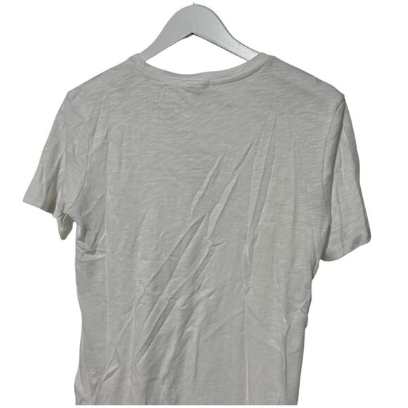 SPLENDID TOP WOMENS XSMALL BASIC CREW NECK SHORT SLEEVE SLUB TEE SHIRT WHITE - Picture 8 of 12